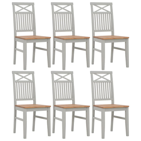 Maison Madeleine - 7 Piece Dining Set Solid Oak Wood