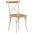 Swen Studio - Cross Chairs 6 pcs White Solid Mango Wood