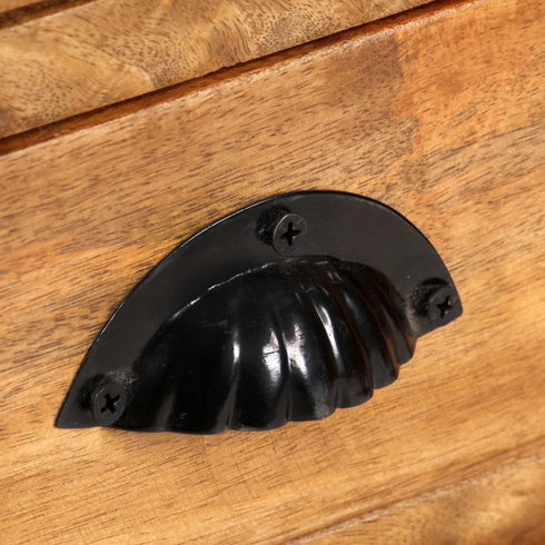 Rustika Rowe - 4Tier Bookcase with 6 Drawers 122x36x181 cm Solid Mango Wood