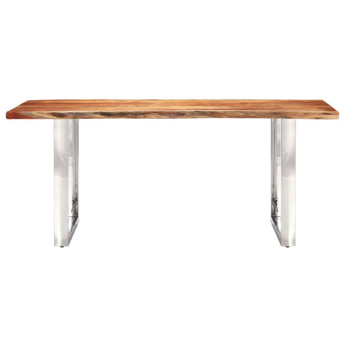 Rustika Rowe - Dining Table with Live Edges Solid Acacia Wood 200 cm 3.8 cm