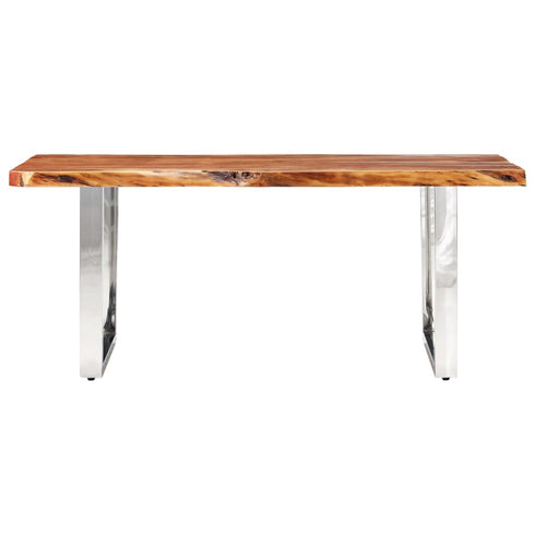 Rustika Rowe - Dining Table with Live Edges Solid Acacia Wood 200 cm 6 cm