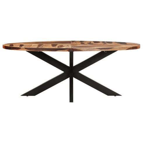 Rustika Rowe - Dining Table Oval 200x100x75cm Acacia Wood with Sheesham Finish