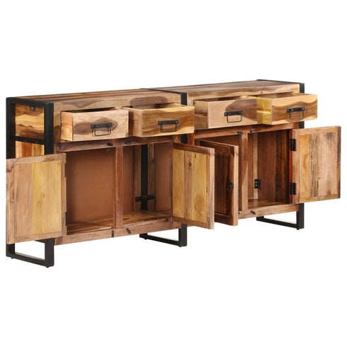 Rustika Rowe - Sideboard 172x35x80 cm Solid Acacia Wood with Sheesham Finish