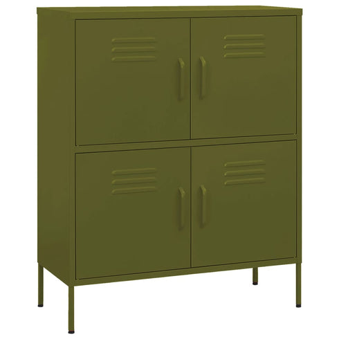 Lady Jillian - Storage Cabinet Olive Green 80x35x101,5 cm Steel - Model 1