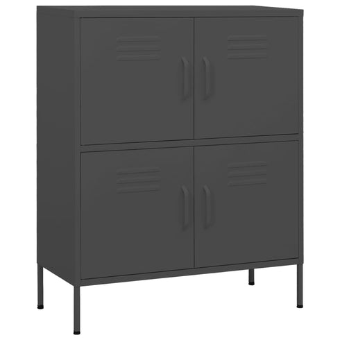 Lady Jillian - Storage Cabinet Anthracite 80x35x101,5 cm Steel - Model 1