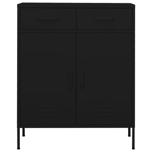 Lady Jillian - Storage Cabinet Black 80x35x101,5 cm Steel - Model 2