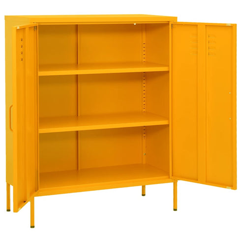 Lady Jillian - Storage Cabinet Mustard Yellow 80x35x101,5 cm Steel - Model 3