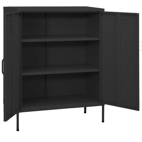 Lady Jillian - Storage Cabinet Anthracite 80x35x101,5 cm Steel - Model 3
