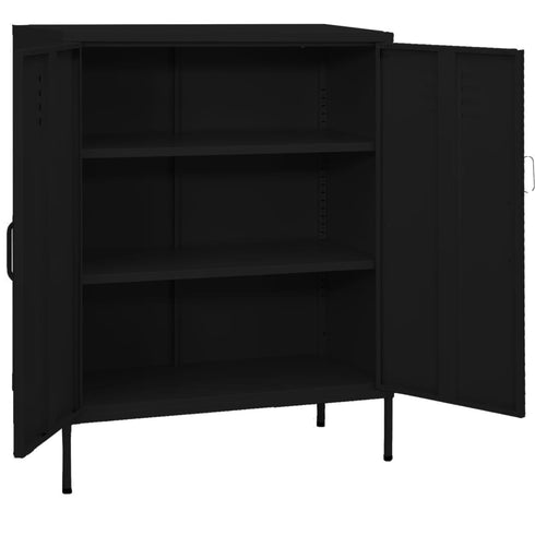 Lady Jillian - Storage Cabinet Black 80x35x101,5 cm Steel - Model 3