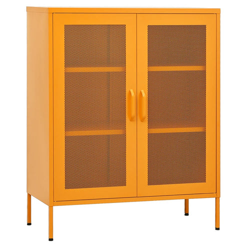 Lady Jillian - Storage Cabinet Mustard Yellow 80x35x101,5 cm Steel - Model 4