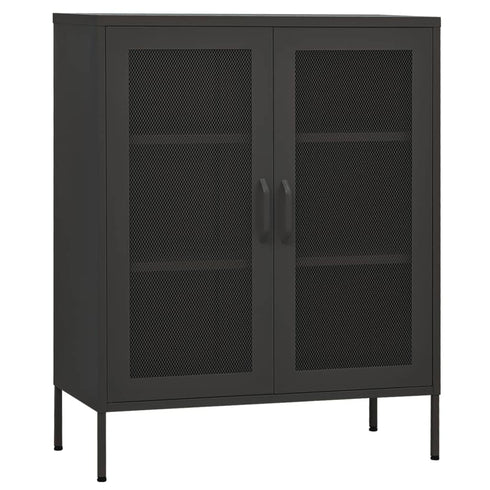 Lady Jillian - Storage Cabinet Anthracite 80x35x101,5 cm Steel - Model 4