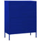 Lady Jillian - Chest of Drawers Navy Blue 80x35x101,5 cm Steel