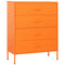 Lady Jillian - Chest of Drawers Orange 80x35x101,5 cm Steel