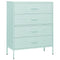 Lady Jillian - Chest of Drawers Mint 80x35x101,5 cm Steel