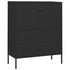Lady Jillian - Chest of Drawers Black 80x35x101,5 cm Steel