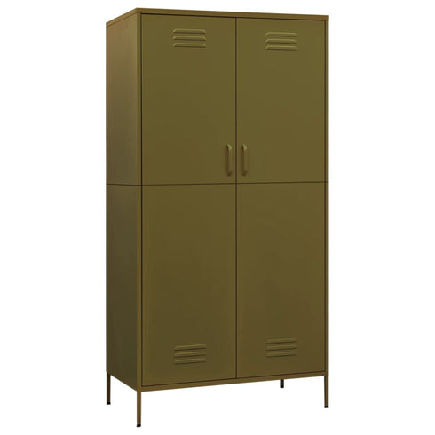 Lady Jillian - Wardrobe Olive Green 90x50x180 cm Steel