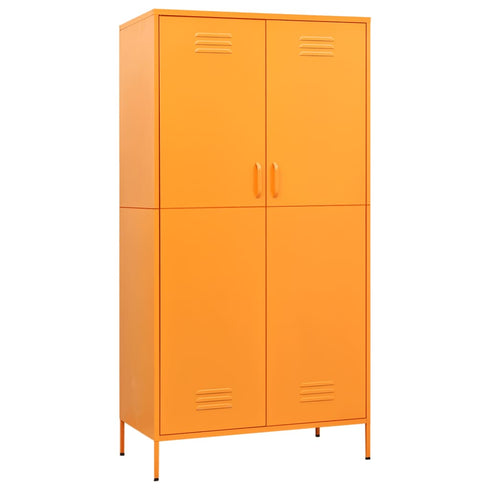 Lady Jillian - Wardrobe Mustard Yellow 90x50x180 cm Steel