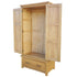 Maison Madeleine - Wardrobe with 1 Drawer 90x52x183 cm Solid Oak Wood