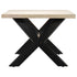 Rustika Rowe - Dining Table White 200x100x75 cm Solid Mango Wood