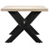 Rustika Rowe - Dining Table 140x70x75 cm Solid Bleached Mango Wood