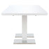 Swen Studio - Extendable Dining Table High Gloss White 180x90x76 cm MDF