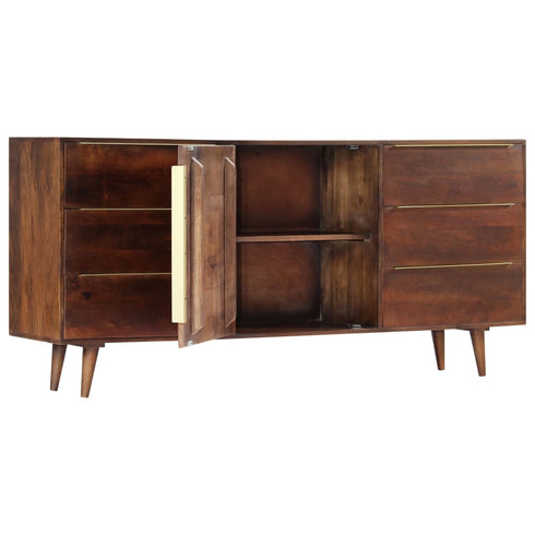 Swen Studio - Sideboard with 6 Drawers 175x40x82 cm Solid Mango Wood