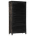 Rustika Rowe - Highboard Black 90x40x180 cm Solid Mango Wood
