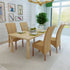 Swen Studio - Dining Chairs 4 pcs Brown Natural Rattan