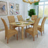 Swen Studio - Dining Chairs 6 pcs Brown Natural Rattan