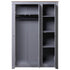 Maison Madeleine - 3Door Wardrobe Grey 118x50x171.5 cm Pine Panama Range