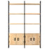Rustika Rowe - 4Tier Bookcase 124x30x180 cm Solid Mango Wood