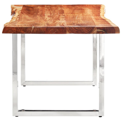 Rustika Rowe - Dining Table with Live Edges Solid Acacia Wood 200 cm 6 cm