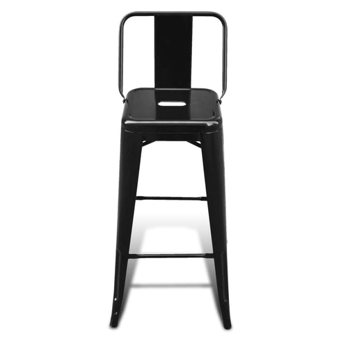 Swen Studio - Bar Stools 6 pcs Black Steel