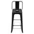 Swen Studio - Bar Stools 6 pcs Black Steel