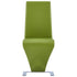 Swen Studio - Dining Chairs with Zigzag Shape 6 pcs Green Faux Leather