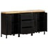 Rustika Rowe - Sideboard with 3 Drawers and 4 Doors Rough Mango Wood (2x323575+323576)