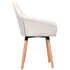 Swen Studio - Dining Chairs 6 pcs Cream Fabric (UK/IE/FI/NO only) (3x331493)