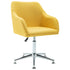 Swen Studio - Swivel Dining Chairs 6 pcs Yellow Fabric (UK/IE/FI/NO only) (6x331505)