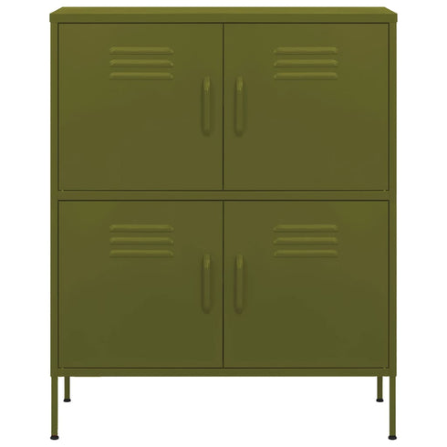 Lady Jillian - Storage Cabinet Olive Green 80x35x101,5 cm Steel - Model 1