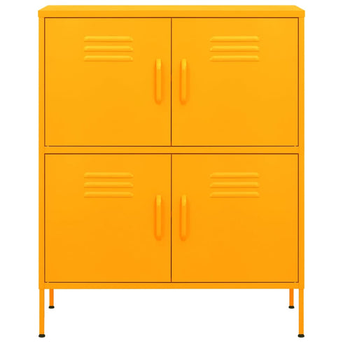 Lady Jillian - Storage Cabinet Mustard Yellow 80x35x101,5 cm Steel - Model 1