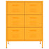 Lady Jillian - Drawer Cabinet Mustard Yellow 80x35x101,5 cm Steel