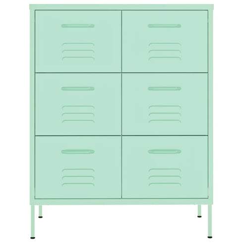 Lady Jillian - Drawer Cabinet Mint 80x35x101,5 cm Steel