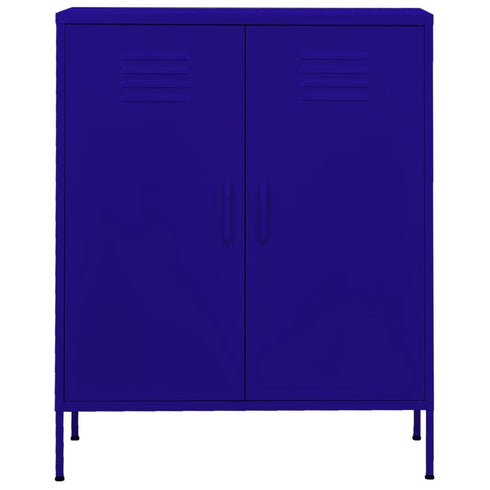 Lady Jillian - Storage Cabinet Navy Blue 80x35x101,5 cm Steel - Model 3