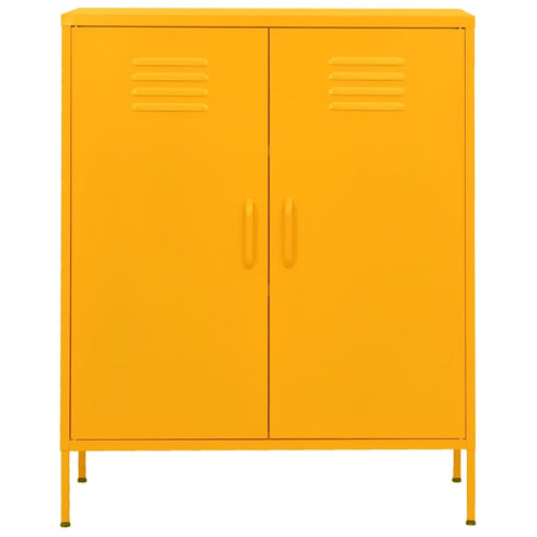 Lady Jillian - Storage Cabinet Mustard Yellow 80x35x101,5 cm Steel - Model 3