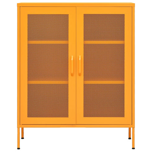 Lady Jillian - Storage Cabinet Mustard Yellow 80x35x101,5 cm Steel - Model 4