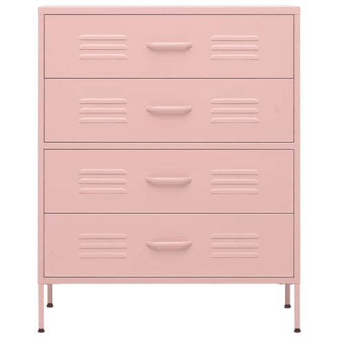 Lady Jillian - Chest of Drawers Pink 80x35x101,5 cm Steel