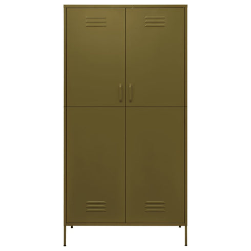 Lady Jillian - Wardrobe Olive Green 90x50x180 cm Steel