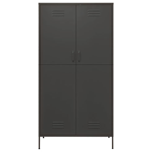 Lady Jillian - Wardrobe Anthracite 90x50x180 cm Steel