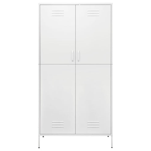 Lady Jillian - Wardrobe White 90x50x180 cm Steel