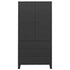 Lady Jillian - Industrial Wardrobe Black 90x50x180 cm Metal